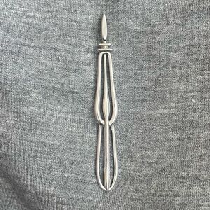 Sterling Art-Deco style pendant. Clean modern lines, hallmarked 925, unbranded